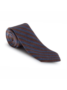 Blue, Brown and Pink Stripe Estate Tie | Robert Talbott Estate Ties Collection | Sam's Tailoring