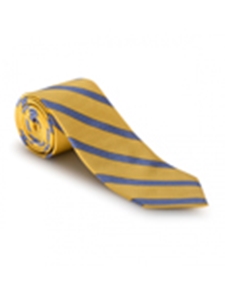 Yellow With Black & Blue Stripe Best of Class Tie | Best of Class Ties Collection | Sam's Tailoring Fine Men Clothing