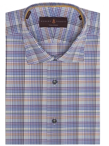 Multi Color Plaid Crespi IV Tailored Sport Shirt | Robert Talbott Sport Shirts Collection  | Sam's Tailoring Fine Men Clothing