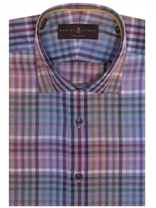 Multi Color Plaid Crespi IV Tailored Sport Shirt | Robert Talbott Sport Shirts Collection  | Sam's Tailoring Fine Men Clothing