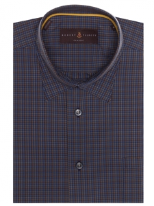 Blue and Brown Check Anderson II Classic Sport Shirt | Robert Talbott Sport Shirts Collection  | Sam's Tailoring Fine Men Clothing