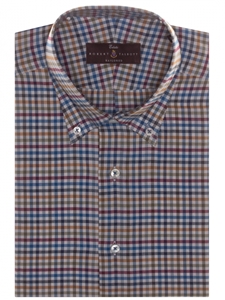 Multi Color Check Estate Sutter Tailored Dress Shirt | Robert Talbott Fall Dress Collection | Sam's Tailoring Fine Men Clothing