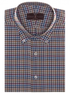 Multi Color Check Estate Sutter Classic Dress Shirt | Robert Talbott Fall Dress Collection | Sam's Tailoring Fine Men Clothing