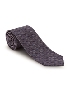 Black, Grey and Purple Floral Pebble Beach 7 Fold Tie | 7 Fold Ties Collection | Sam's Tailoring Fine Men Clothing