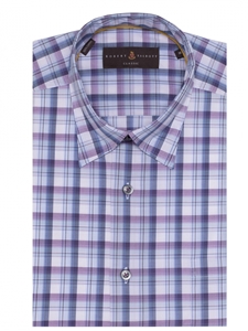 Lavender and White Plaid Anderson II Classic Sport Shirt | Robert Talbott Sport Shirts Collection  | Sam's Tailoring Fine Men Clothing