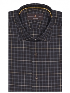 Oak Plaid Crespi IV Tailored Fit Sport Shirt | Robert Talbott Sport Shirts Collection  | Sam's Tailoring Fine Men Clothing