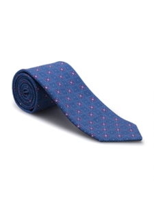 Blue, White & Lavender Carmel Print Best of Class Tie | Best of Class Ties Collection | Sam's Tailoring Fine Men Clothing