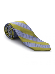 Green and Sky Stripe Heritage Best of Class Tie | Best of Class Ties Collection | Sam's Tailoring Fine Men Clothing