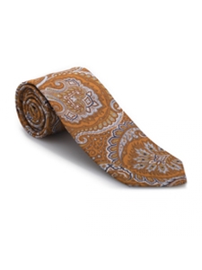 Orange, Blue & White Paisley Best of Class Tie | Best of Class Ties Collection | Sam's Tailoring Fine Men Clothing