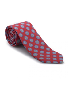 Red and Blue Carmel Print Best of Class Tie | Best of Class Ties Collection | Sam's Tailoring Fine Men Clothing