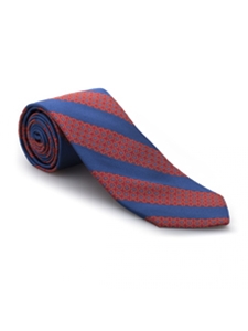 Red and Blue Stripe Heritage Best of Class Tie | Best of Class Ties Collection | Sam's Tailoring Fine Men Clothing