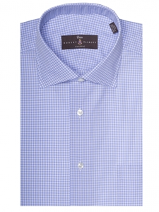 Sky and White Check Estate Sutter Classic Dress Shirt | Robert Talbott Dress Shirts Collection | Sam's Tailoring Fine Men Clothing