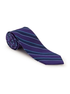 Violet and Navy Stripe RT Studio Tie | Robert Talbott Ties | Sam's Tailoring Fine Men Clothing