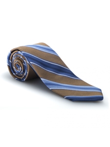 Blue, Brown & White RT Studio Tie | Robert Talbott Ties | Sam's Tailoring Fine Men Clothing