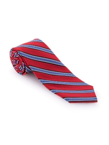 Red and Blue Stripe RT Cooper Tie | Robert Talbott Ties | Sam's Tailoring Fine Men Clothing