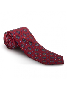 Red, Blue & Orange Carmel Print Best of Class Tie | Best of Class Ties Collection | Sam's Tailoring Fine Men Clothing