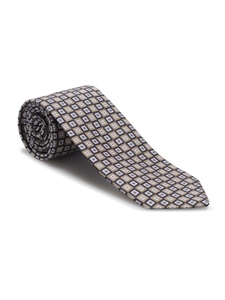 Black, Yellow & White Medallion Best of Class Tie | Best of Class Ties Collection | Sam's Tailoring Fine Men Clothing