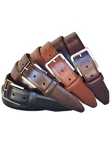 Holden Slef Color Stitch Genuine Leather Dress Belt | lejon Leather Belts collection | Sam's Tailoring Fine Men Clothing