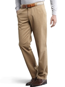 Camel Roma Regular Fit Soft Cotton Chino | Meyer Trousers/Chinos |  Sam's Tailoring Fine Men Clothing