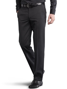 Charcoal Roma Regular Fit Feingabardine Trouser | Meyer Trousers/Chinos |  Sam's Tailoring Fine Men Clothing