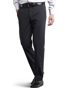 Navy Roma Regular Fit Feingabardine Trouser | Meyer Trousers/Chinos |  Sam's Tailoring Fine Men Clothing