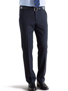 Navy Roma Regular Fit Fine Tropical Trouser | Meyer Trousers/Chinos |  Sam's Tailoring Fine Men Clothing