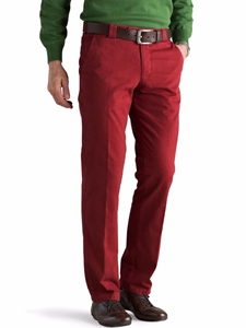 Red Roma Regular Fit Soft Cotton Chino | Meyer Trousers/Chinos |  Sam's Tailoring Fine Men Clothing