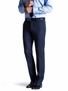 Navy Bonn Feingabardine Bi Stretch Trouser | Meyer Trousers/Chinos |  Sam's Tailoring Fine Men Clothing