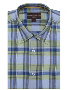 Green and Blue Check Anderson II Classic Sport Shirt | Robert Talbott Fall Sport Shirts Collection  | Sam's Tailoring Fine Men Clothing