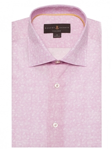 Pink with White Over Print Crespi IV Tailored Sport Shirt | Robert Talbott Fall Sport Shirts Collection  | Sam's Tailoring Fine Men Clothing