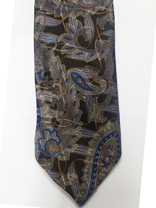 Robert Talbott Brown With Blue Paisley Pattern 7 Fold Sudbury Tie 321123-61|Sam's Tailoring Fine Men's Clothing