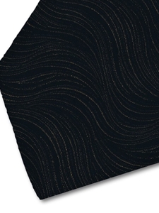 Black and Gold Sartorial Silk Tie | Italo Ferretti Spring Summer Collection | Sam's Tailoring