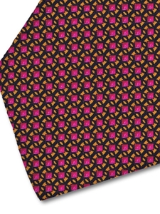 Orange and Pink Sartorial Silk Tie | Italo Ferretti Fine Ties Collection | Sam's Tailoring