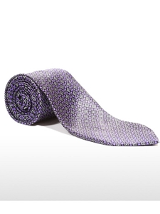 Black and Purple Patterned Tailored Silk Tie | Italo Ferretti Fine Ties Collection | Sam's Tailoring