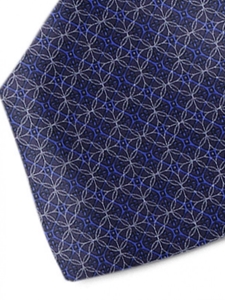 Blue and White Sartorial Silk Tie | Italo Ferretti Ties Collection | Sam's Tailoring Fine Men Clothing