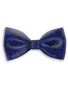 Blue & Black Sartorial Handmade Silk Bow Tie | Bow Ties Collection | Sam's Tailoring Fine Men Clothing
