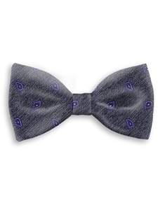 Blue Denim Sartorial Handmade Silk Bow Tie | Bow Ties Collection | Sam's Tailoring Fine Men Clothing