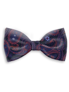 Black, Red & Blue Sartorial Handmade Silk Bow Tie | Bow Ties Collection | Sam's Tailoring Fine Men Clothing