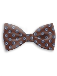 Brown and Gray Sartorial Handmade Silk Bow Tie | Bow Ties Collection | Sam's Tailoring Fine Men Clothing