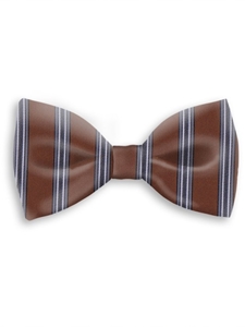 Brown, Black and Sky Sartorial Silk Bow Tie | Bow Ties Collection | Sam's Tailoring Fine Men Clothing