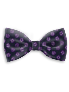 Black, Gray & Violet Sartorial Silk Bow Tie | Bow Ties Collection | Sam's Tailoring Fine Men Clothing