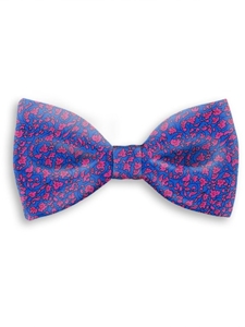 Pink and Blue Sartorial Handmade Silk Bow Tie | Bow Ties Collection | Sam's Tailoring Fine Men Clothing