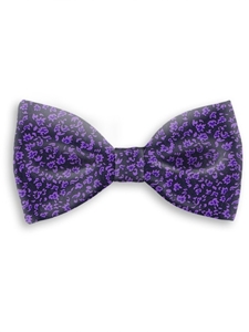 Black & Violet Sartorial Handmade Silk Bow Tie | Bow Ties Collection | Sam's Tailoring Fine Men Clothing