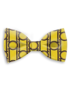 Yellow, Brown & Black Sartorial Silk Bow Tie | Bow Ties Collection | Sam's Tailoring Fine Men Clothing