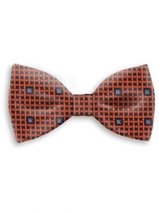 Orange & Black Sartorial Handmade Silk Bow Tie | Bow Ties Collection | Sam's Tailoring Fine Men Clothing