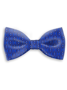 Blue and White Sartorial Handmade Silk Bow Tie | Bow Ties Collection | Sam's Tailoring Fine Men Clothing