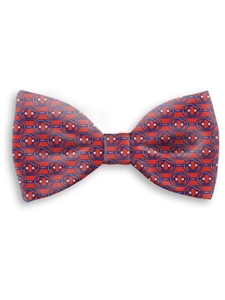 Red and Blue Sartorial Handmade Silk Bow Tie | Bow Ties Collection | Sam's Tailoring Fine Men Clothing
