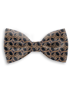 Black and Orange Sartorial Handmade Silk Bow Tie | Bow Ties Collection | Sam's Tailoring Fine Men Clothing