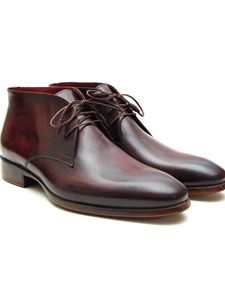 Brown & Bordeaux Chukka Men's Boot | Fine Men Spring Boots | Sam's Tailoring Fine Men Clothing
