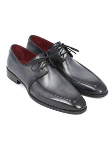 Gray & Black Apron Derby Men's Shoe| Fine Men Derby Shoes | Sam's Tailoring Fine Men Clothing